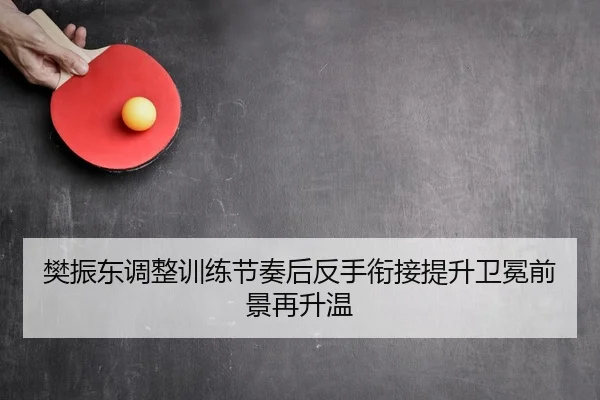 樊振东调整训练节奏后反手衔接提升卫冕前景再升温